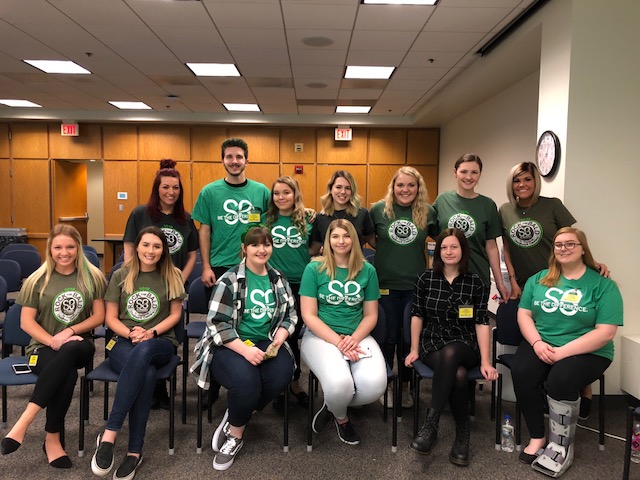 Group of participants in CSL Behring St. Baldrick's Event.